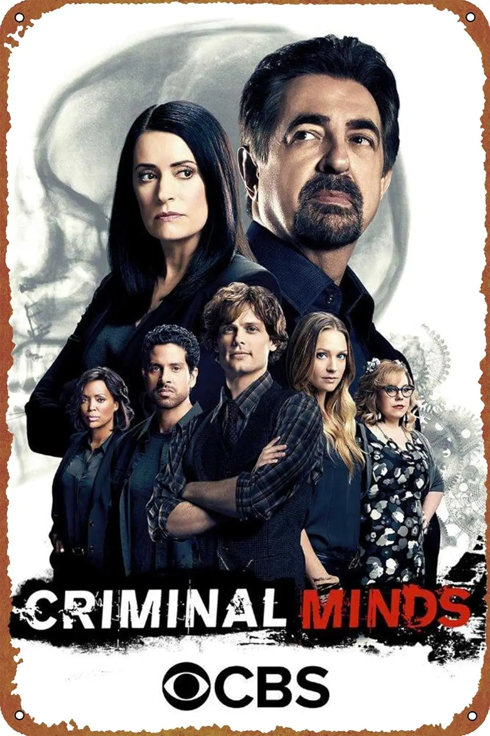 Criminal Minds Poster Metal Signs Vintage Bar Bathroom Kitchen Man Cave Garden Club Gift 12x8inch