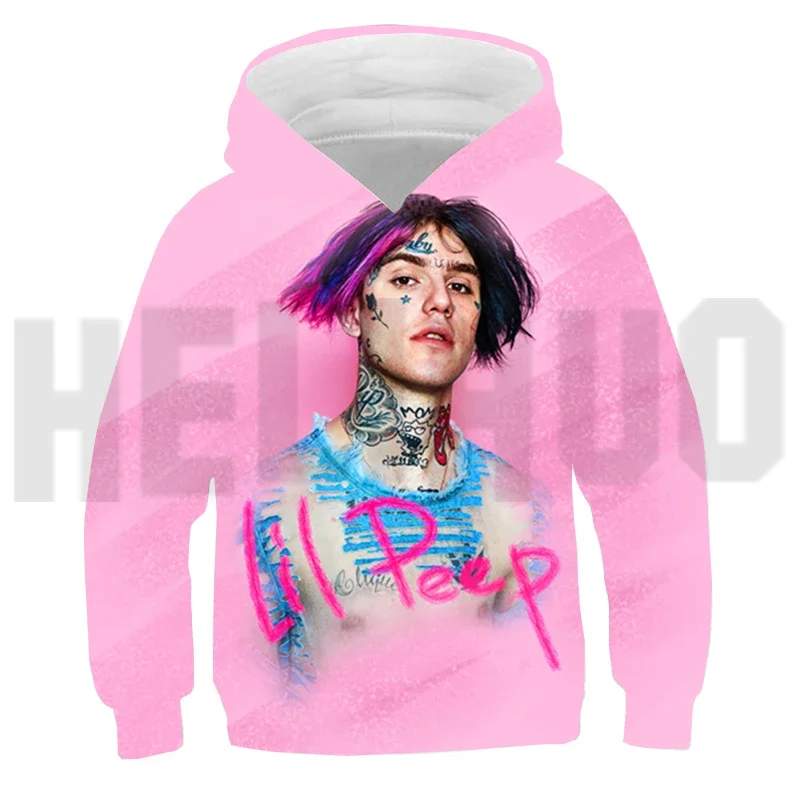 

New Design Rapper Lil Peep 3D Print Hoodies Boys Loose Sweatshirt for Teenager Cosplay Costume Merch Hip Hop Lil Peep Pullovers