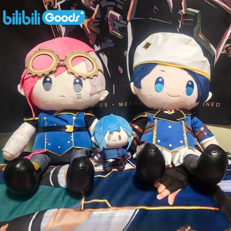 

Bilibili Goods League Of Legends Arcane Large Sitting Plush Doll Jinx Vi Caitlyn For Adult Game Fans Collection Home Decor