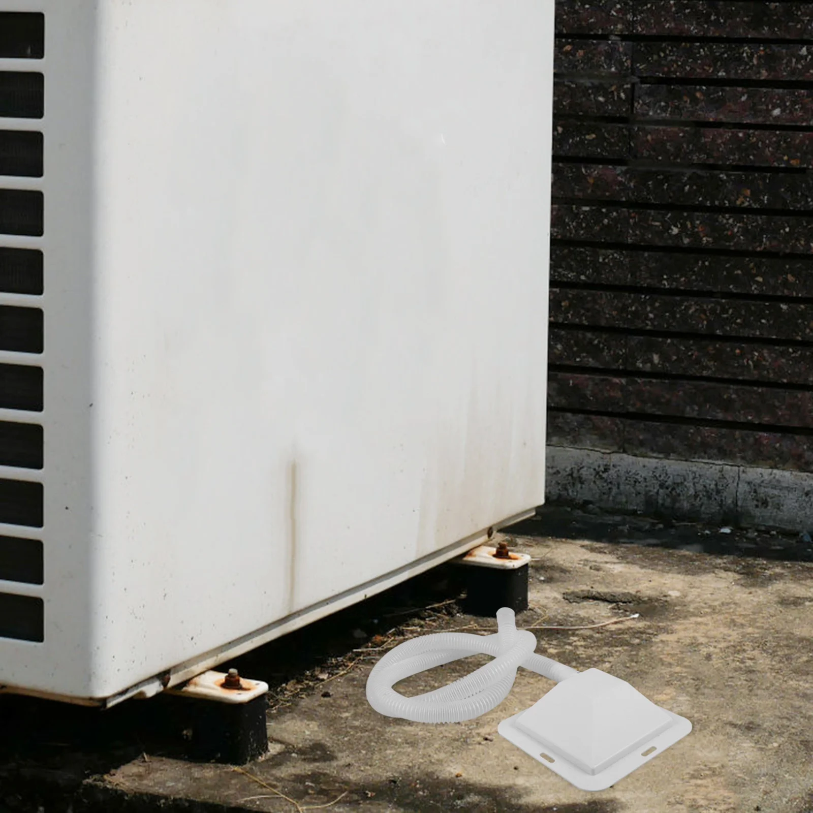 

1Set Air Conditioner Drip Pan Plastic Drain Tray Condensation Water Catcher Stable Support Universal Fit Ac Window Drain Pan