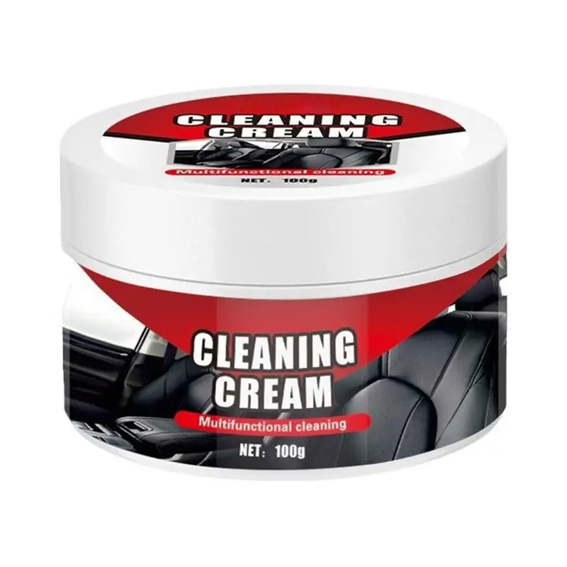 

Car Interior Cleaning Cream Leather Cleaner & Leather Conditioner Car Cleaning Supplies 100g Auto Interior Cleaner Cream Car