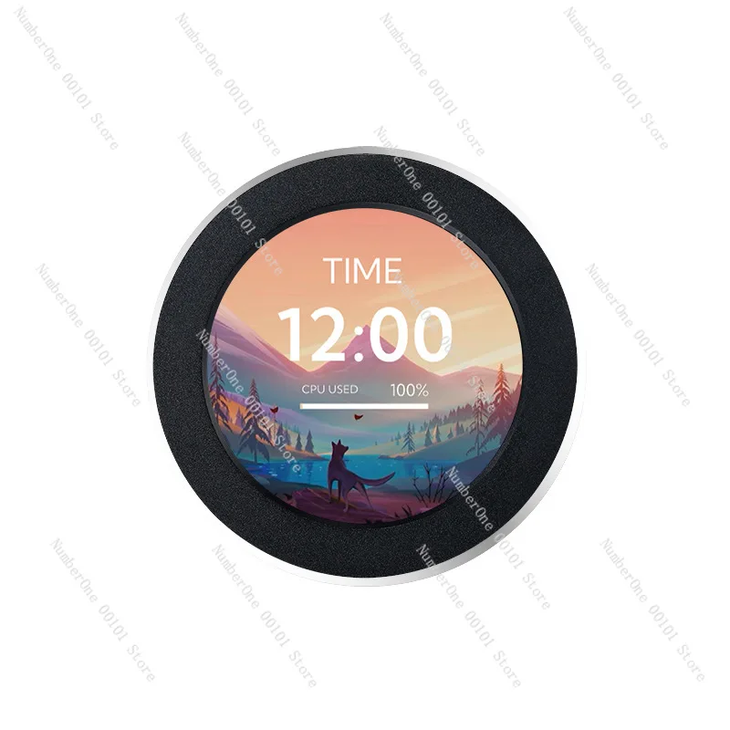 2.1 inch 2.8 inch water-cooled secondary screen IPS round water-cooled chassis built-in screen monitors computer status