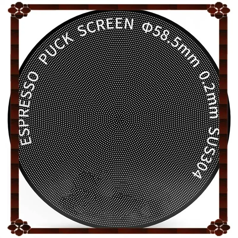 24-часовая доставка, шайба для эспрессо, 58 мм, 0,2 мм, ультратонкий экран для корзины портафильтра, сетка для шайбы для эспрессо