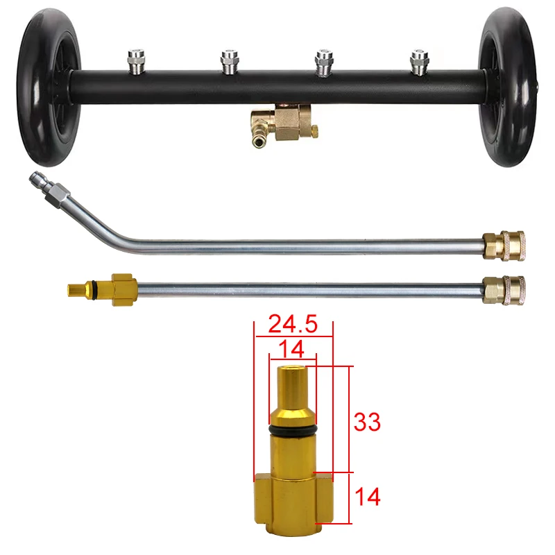 Wash The Bottom Of The Car Pressure Washer Cleaner Power Washer Under Car Water Broom withWasher nozzles For karcher/Parkside