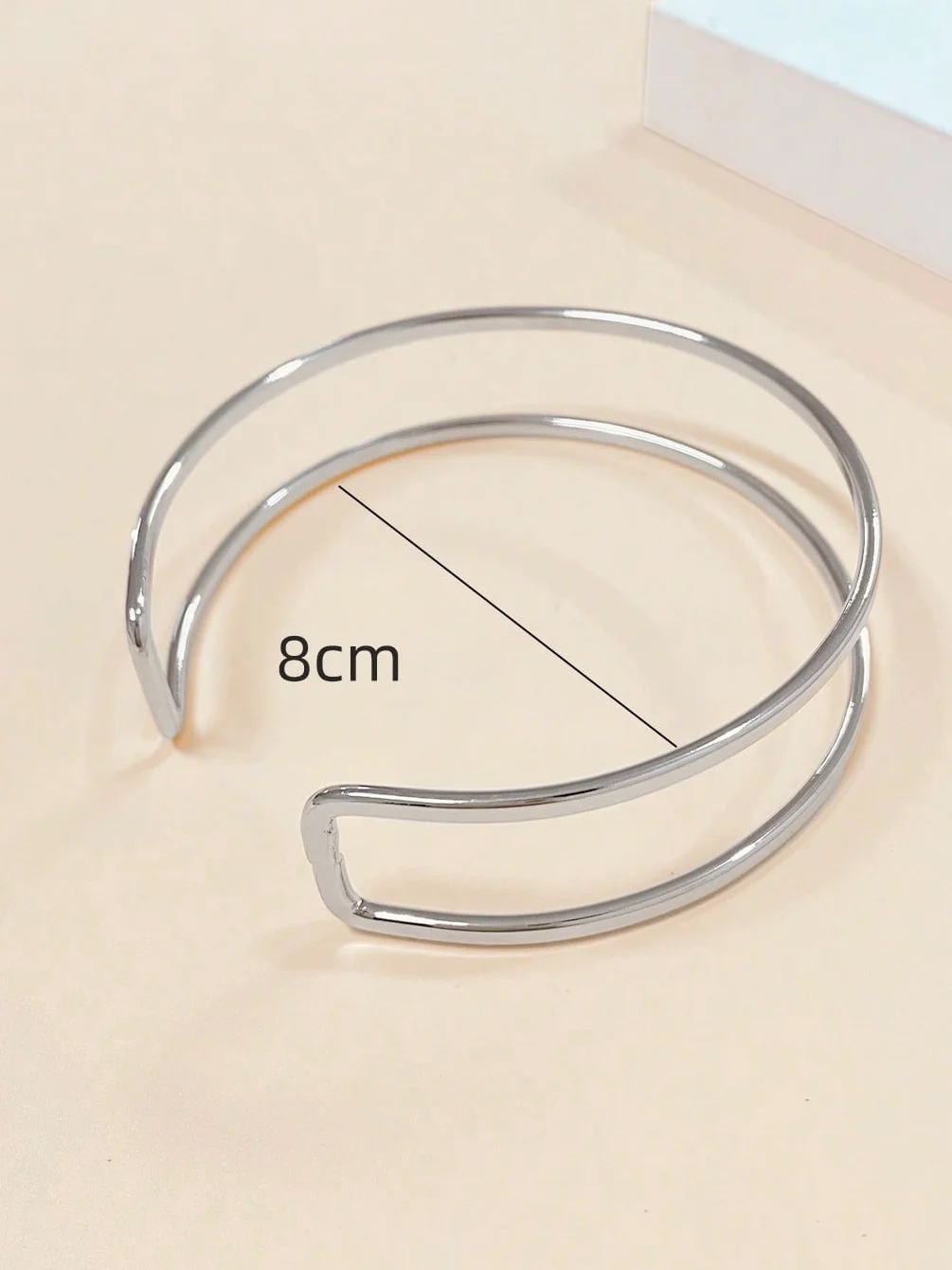 

Double Layer Hollow out Adjustable Open Bracelet Simple mat Arm Ring Hip Hop Versatile Hand Accory Body Chain