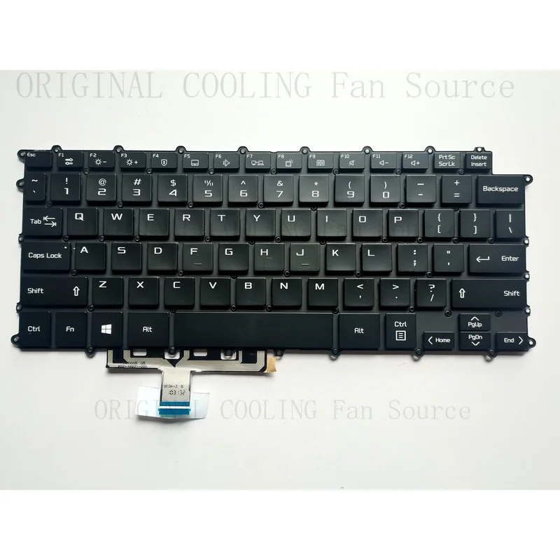 R+  New Laptop US Backlit Keyboard For LG 14Z90P 14Z90P-G 14Z90P-K Black NO Frame