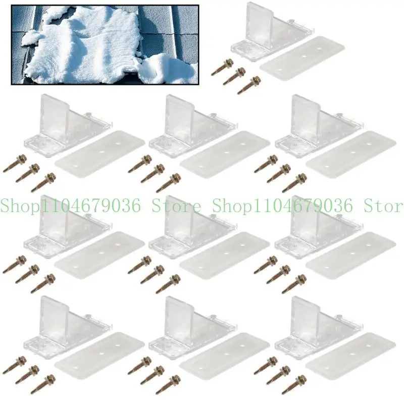 652F 10 Pack/Set Metal Roof Snow Guard With Perfects Seal Gasket & Mounting Screws For Gutter Metal Roof Stability