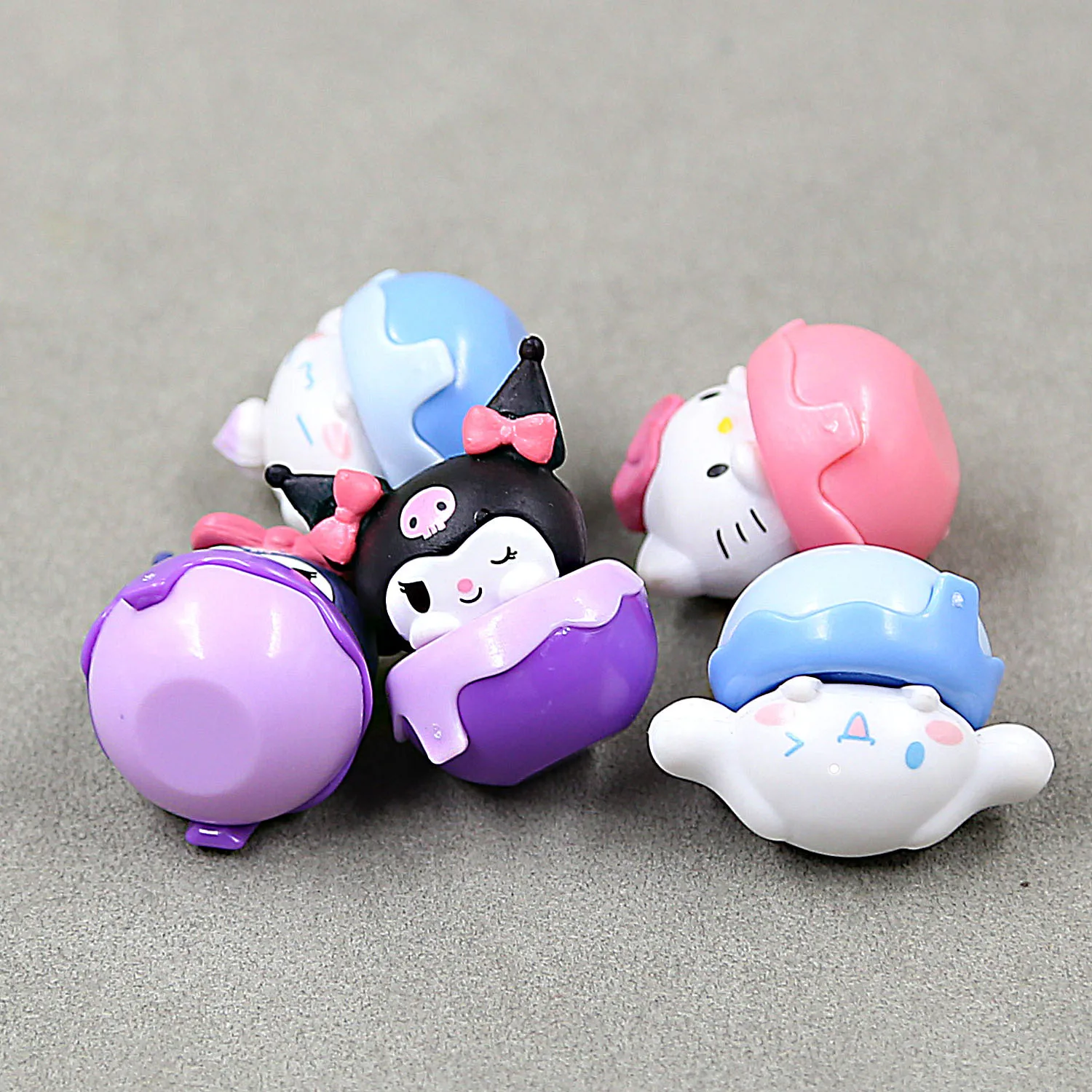 5pcs  Kawaii Kuromi Hello Kitty desktop ornament toy.Cute dolls PVC material is not easy to oxidize and discolor.Cake decoration