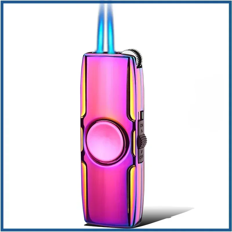 New Outdoor Metal Windproof Lighter Gas Lighter Smoking Accessorie for Men's Gift Creative Fingertip Gyroscope Cigarette Lighter