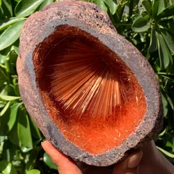 Miraculous Natural Goethite Crystal Quartz Energy Ore Healing Decoration, Home Office Mineral Specimen Degaussing Ornaments