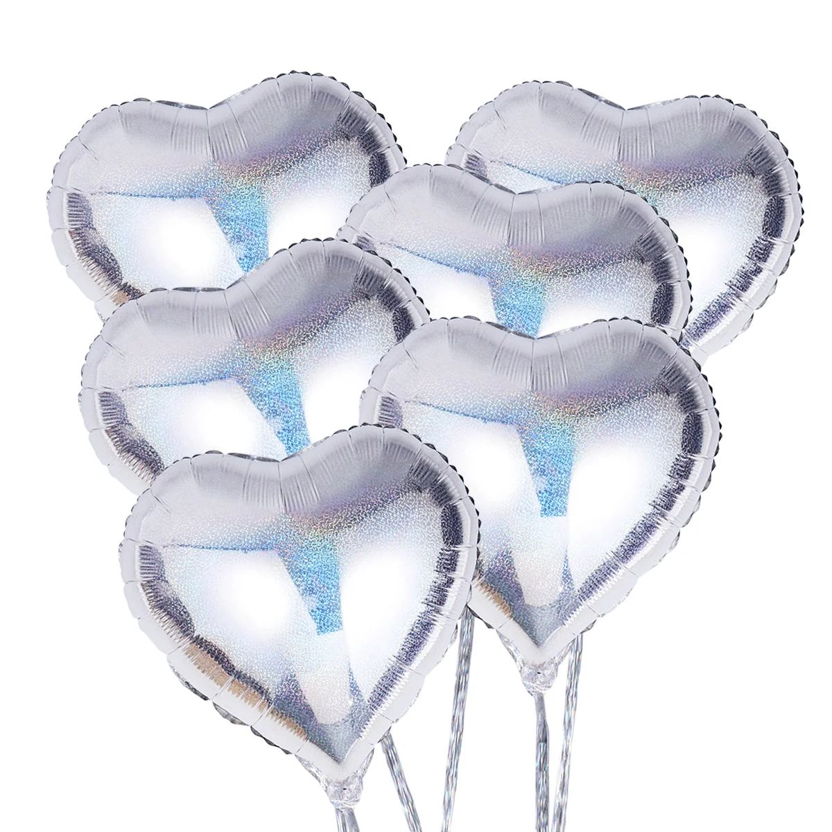 

6 PCS Wedding Decor Ballons Party Foil Balloons Heart Helium Heart-shaped Lovers