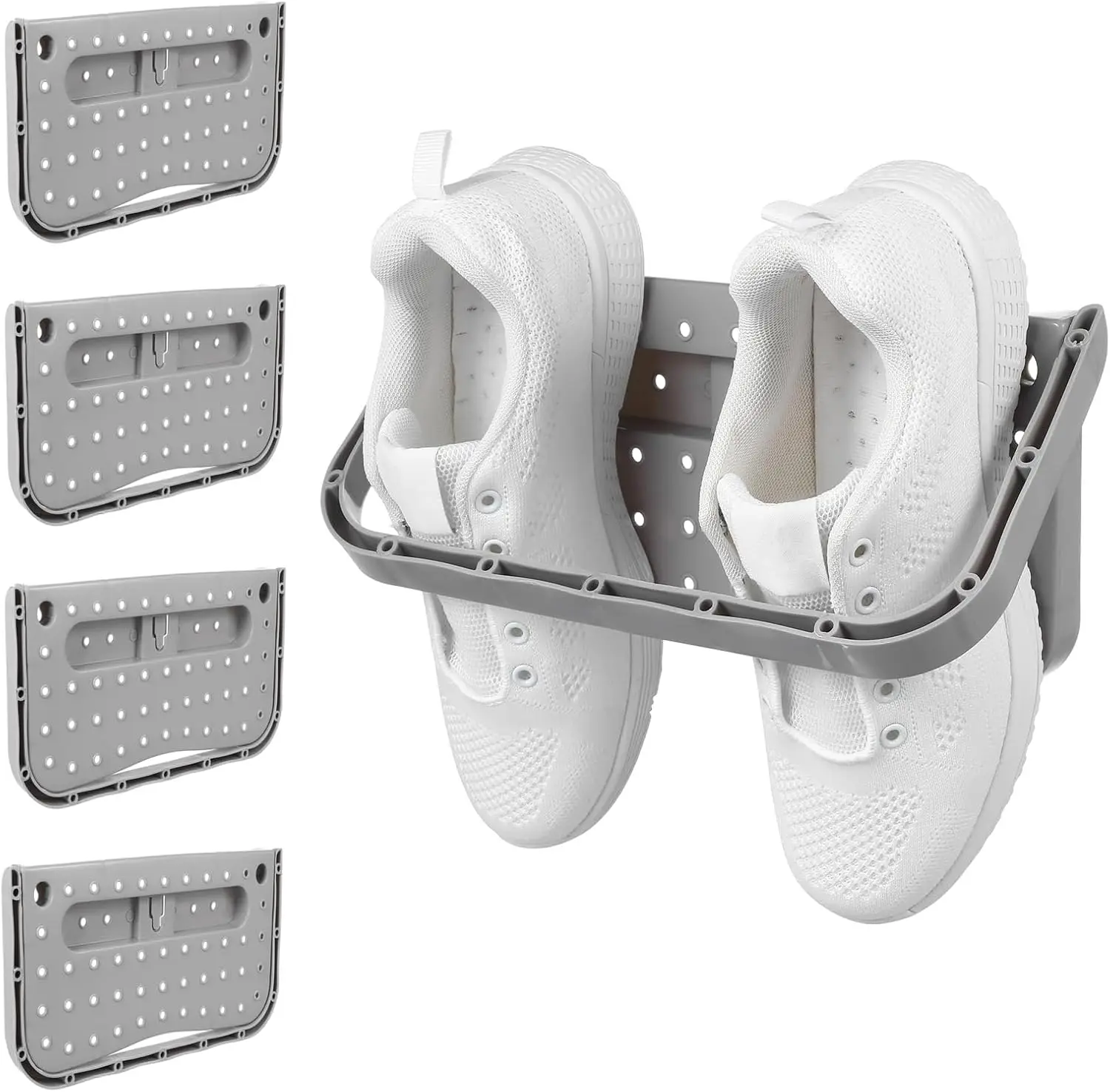 

4 шт. настенные складные полки для обуви для автофургонов - компактный органайзер для обуви для кемпера