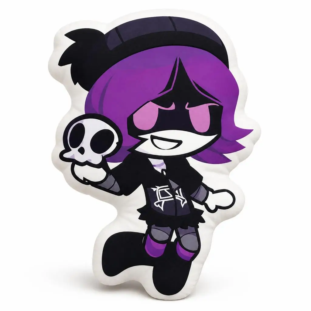 Murder Drones Uzi Doorman Goth Emo Plush Pillow Cushion Irregular Stuffed Throw Pillow Home Decor Gift Sofa Bed