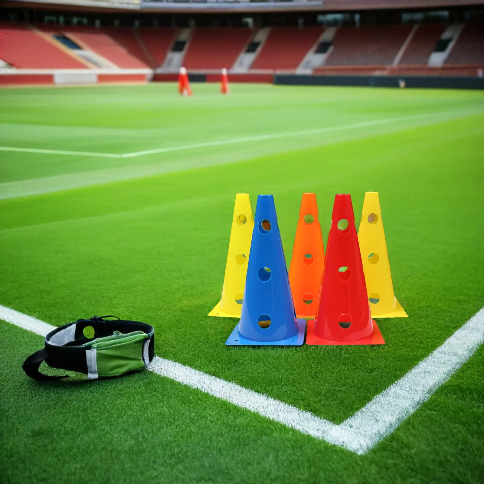 5Pcs Football Training Equipment Soccer Cones Agility Speed Balance Flexibility Practice Marker Cones Soccer Training Equipment