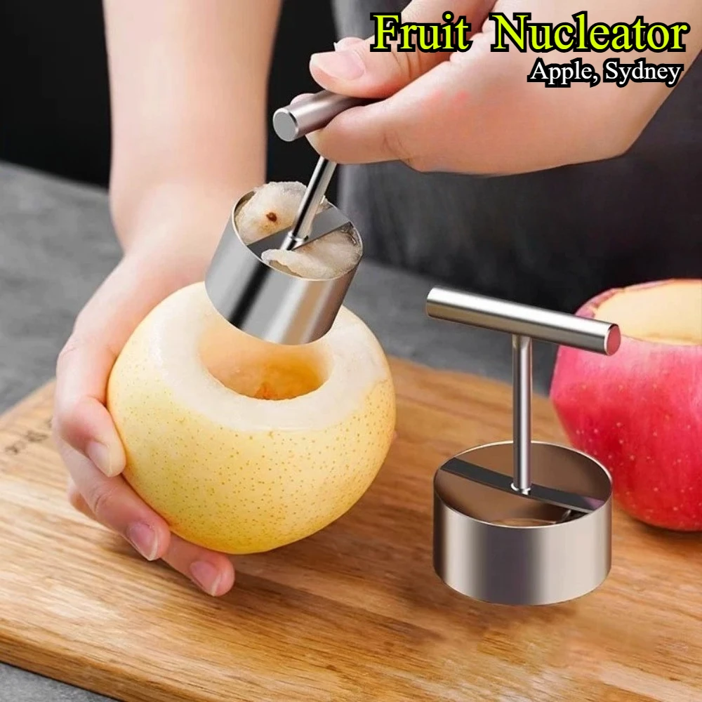 304 Stainless Steel Corer Tool - for Fruits ,Veggies Like Apples, Peppers, Fruit Corer Removal Tool Pumpkin Lettuce Scraper