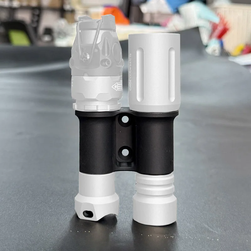 Flashlight Body Tactical Light Lamp Main Accessories fit 18350/16340 Batteries for SF M300 M600 & Modlite PLH-V2 Torch Gear view 5