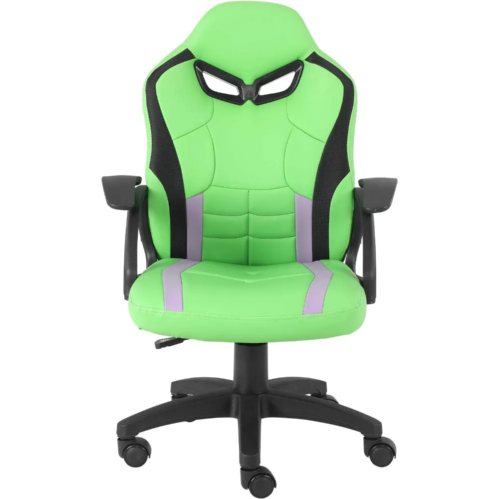 كرسي سباق دوار مريح عالي الظهر للمراهقين: مقعد ألعاب كمبيوتر بارتفاع قابل للتعديل مع راحة للصغار #3