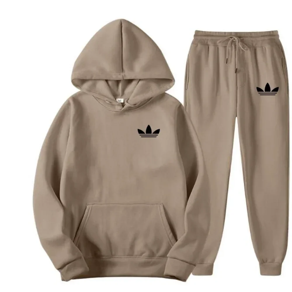 2025 New Men's Fashion Casual Sportswear Outdoor Jogging Hoodie Set, Sportswear Luxury Hoodie + Pants Set Clothing