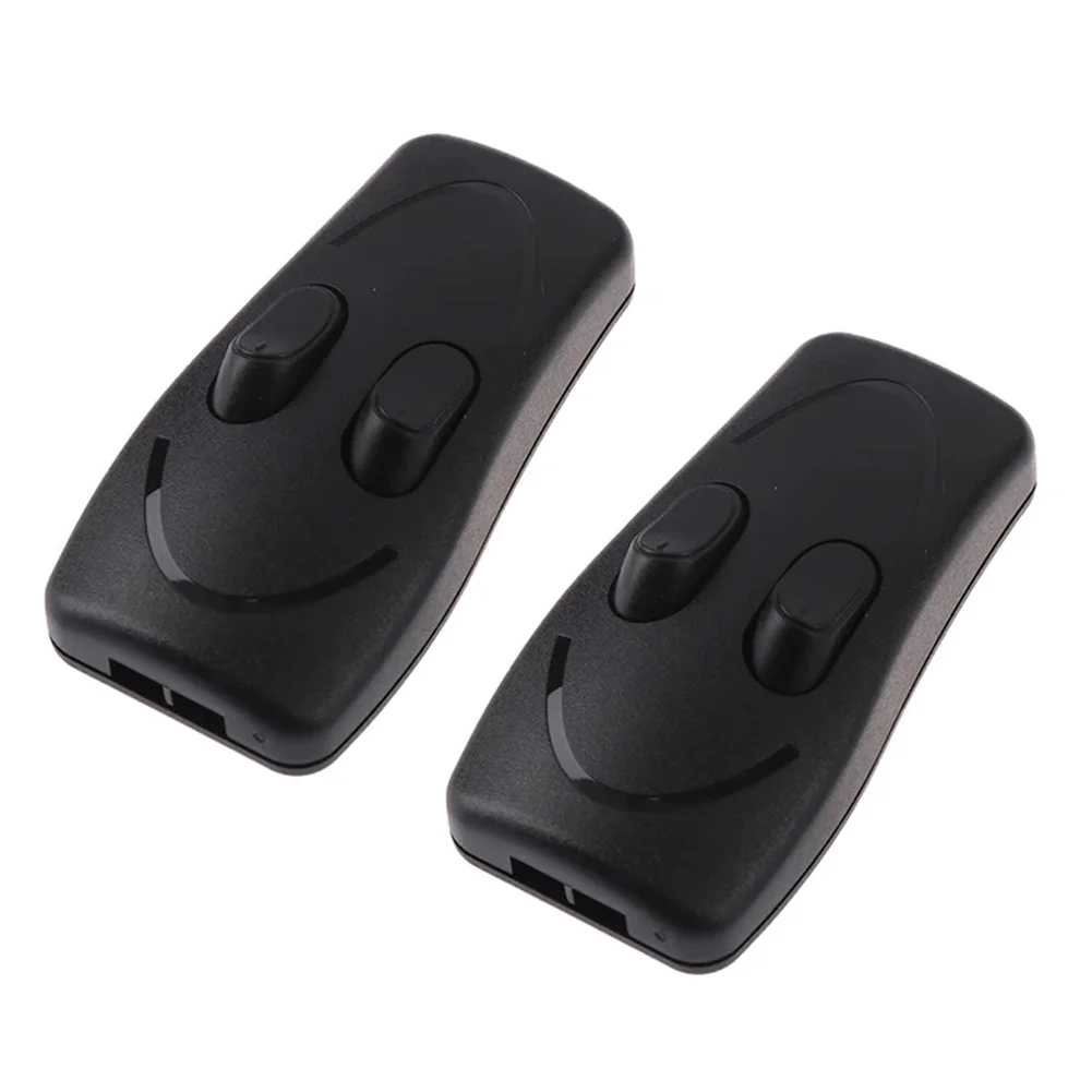 Two Way Push Button Switch for Dual Lamp Control Compatible with Table and Floor Lighting Fixtures in Home or Office