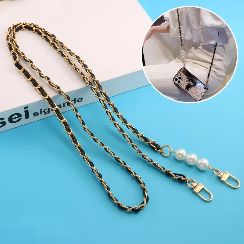 5pcs PU Chain Shoulder Bag Strap For Women Crossbody Bag Woman Leather Strap For Handbag Cellphone Accessories Wholesale