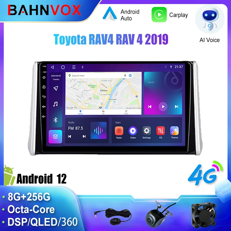 Android Car Radio GPS Navigation Multimedia Video Player for Toyota RAV4 RAV 4 2019 Stereo Tape Recorder Screen Head Unit 4G