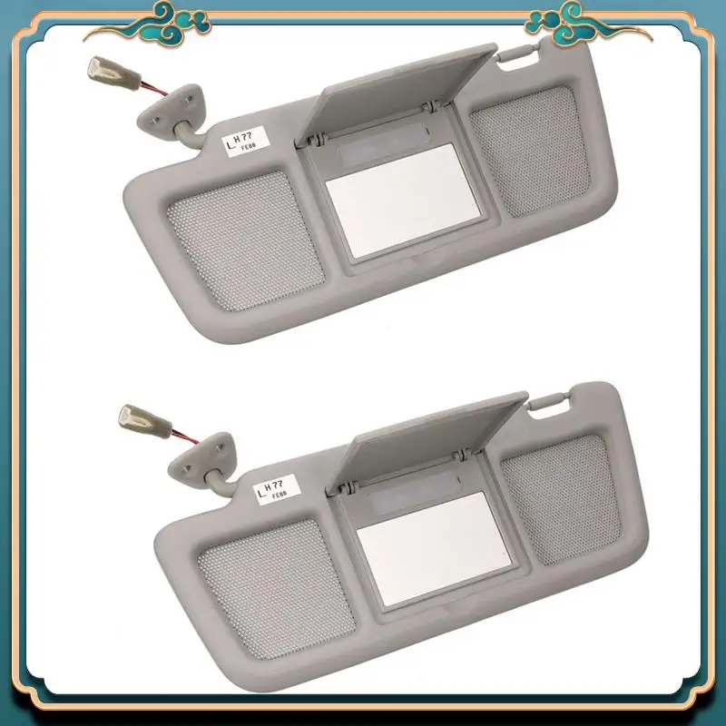 

Latest 2PCS Car Front Left Sun Visor Panel With Makeup Mirror Replacement For Mazda RX-8 2004-2011 Interior Window Sunvisor Acce