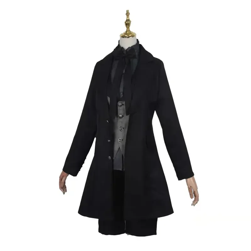 Anime Black Butler Ciel Phantomhive Sebas Cosplay Costumes Aldult Man Woman Jacket Vest Coat Pants Halloween Devil Uniform MN3