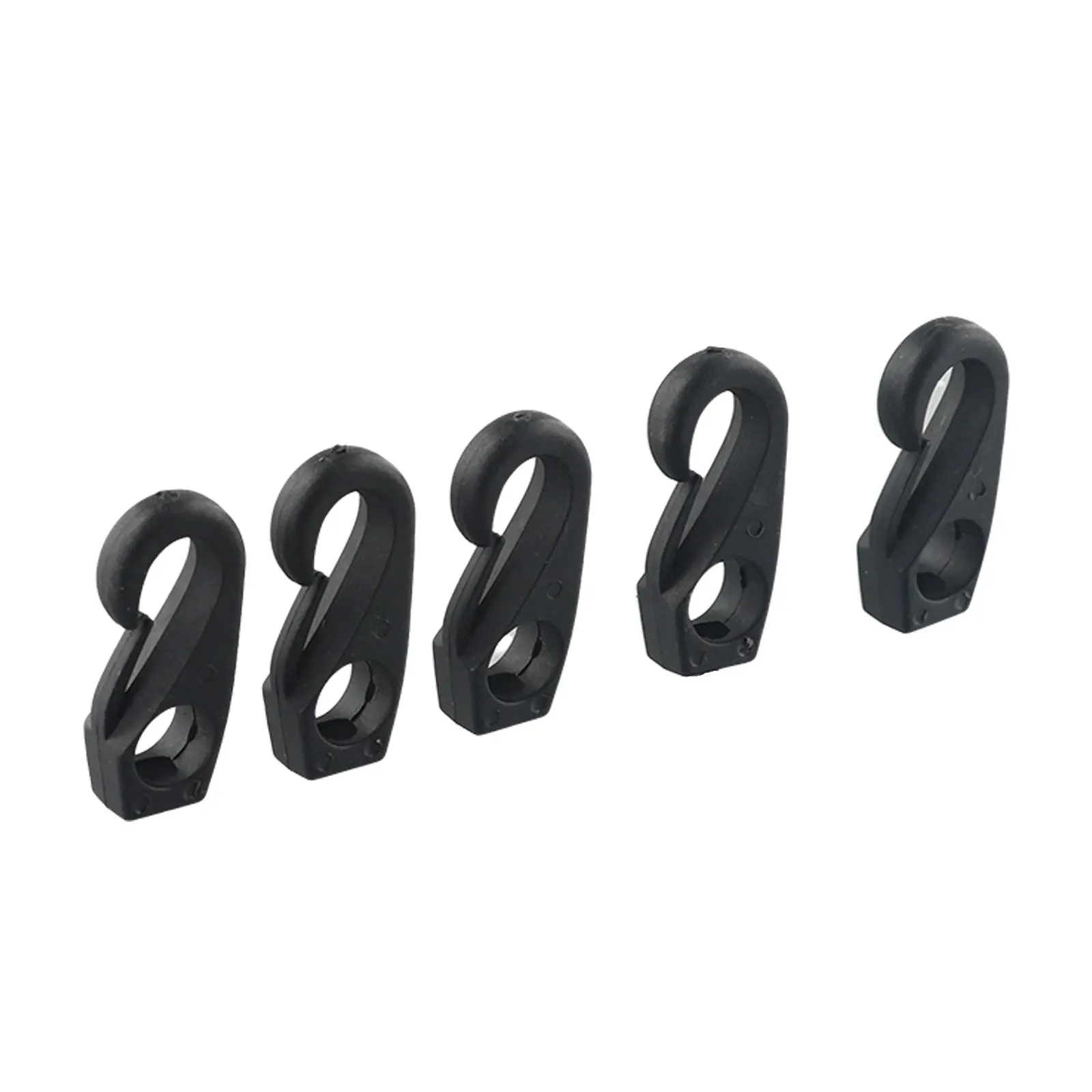 Heavy Duty Nylon Bungee Cord with Snap Hook Set of 10 for For kayak Canoe Boat Cable Tie Clips for Secure Attachment Under 6mm