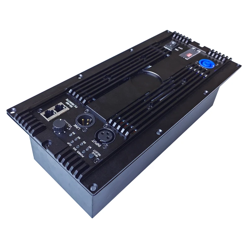 DSP-Equipped Class D 1200W Active Module: Variable-Speed Fan Cooling, LCC Power Supply, 1200W @ 4khms, PDA1001+cq260d