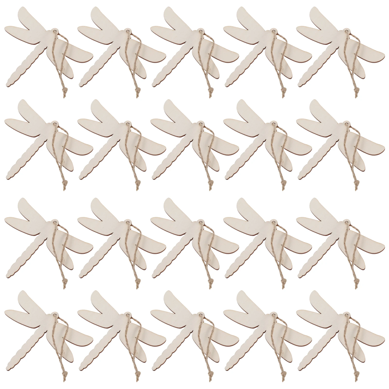 

Blank Animal Decoration Wooden Dragonfly Shaped Embellishment for DIY Party Decorations Insect Ornament Summer Festive
