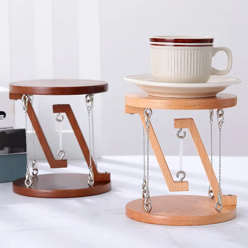 Wooden Tensegrity Table Suspended Storage Perfume Rack Diy Floating Table Model Anti-Gravity Physics Decor Handicraft Figurines