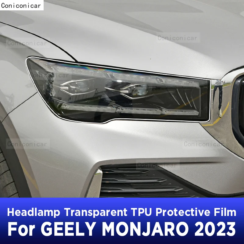 

Car Headlight Protection Transparent Anti-Scratch Protective Film TPU Stickers For GEELY MONJARO 2023 Accessories