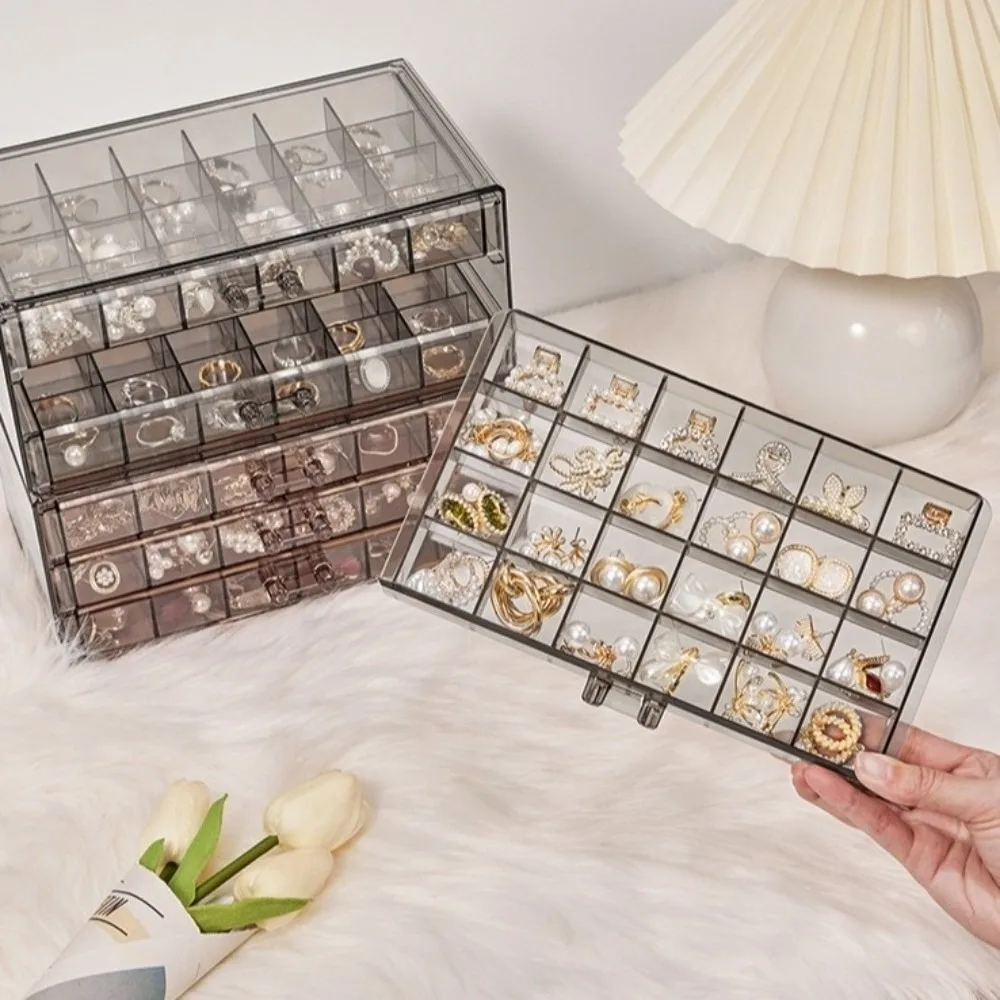 

Drawer Style Transparent Jewelry Box Large Capacity Acrylic Jewelry Box Organizer Multi-layer Jewelry Sorting Box