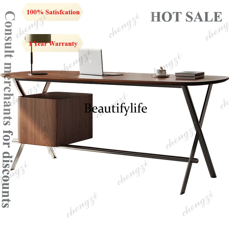 B573 High-end Study Office Desks Light Luxury Home Design Artistic Sense Office Desks Modern Minimalist Furniture Bureau