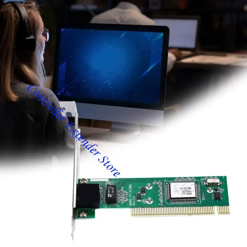 N84b заглушки и воспроизводить карту PCI Ethernet 100 Мбит / с быстро скоростные сетевые адаптеры для настольного ПК без