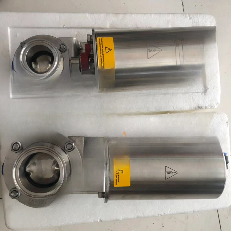 

Pneumatic quick loading, live connection screw welding pneumatic butterfly valve