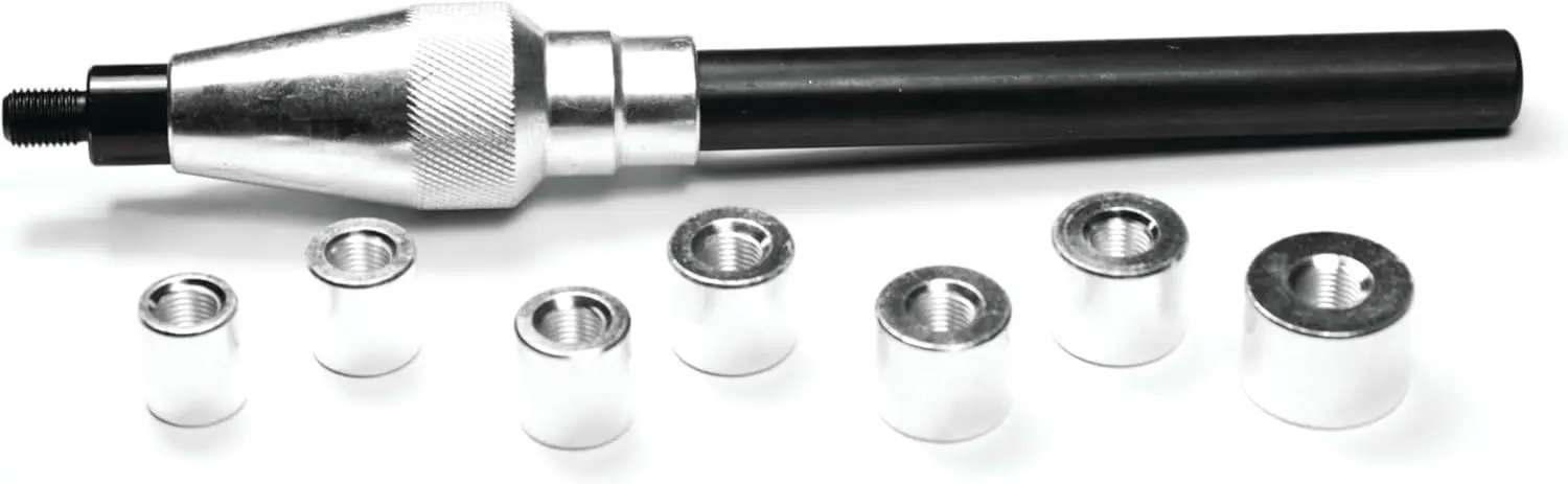 

W1157P Комплект съемника пилотных подшипников для большинства дисков сцепления, 8 размеров SAE, конический конус и выравнивающий конус с покрытием