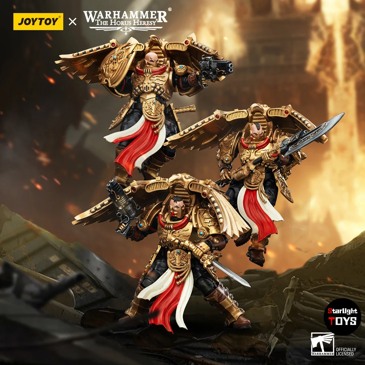

【24 Hours Delivery】JOYTOY 40K Legio Custodes Custodian Venatari Squad Model Toy 1/18 Action Figure