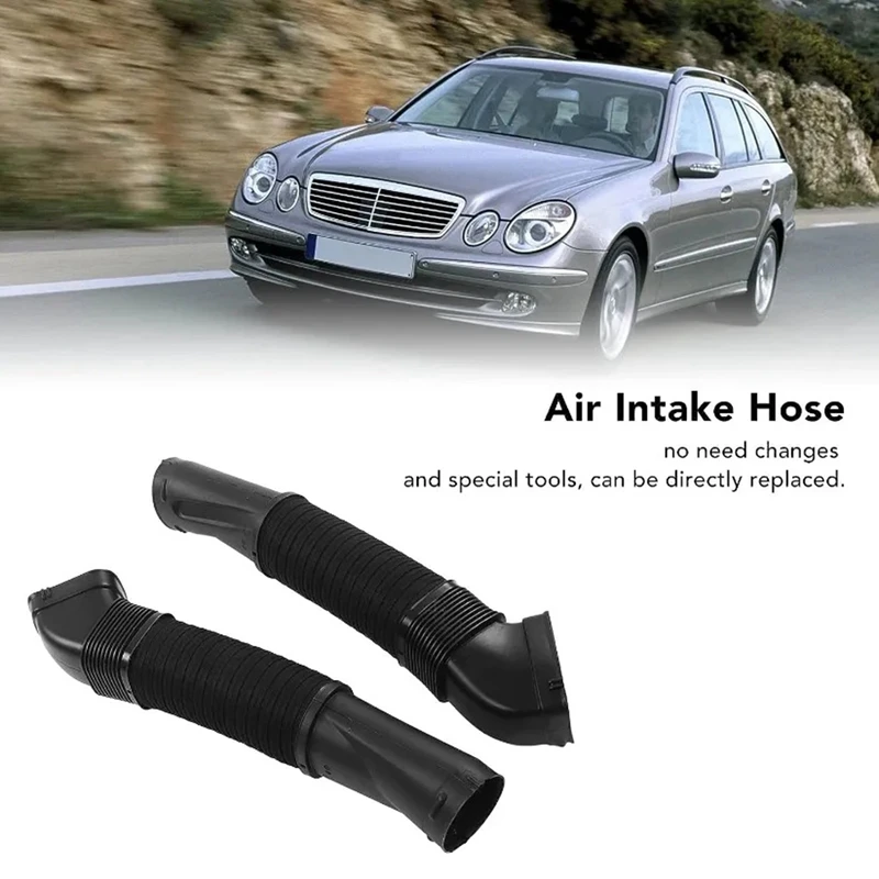 1 Pair Engine Air Intake Hoses Replacement Parts Accessories 2780904782 2780904882 For Mercedes Benz CL500 S63 Suction Hose