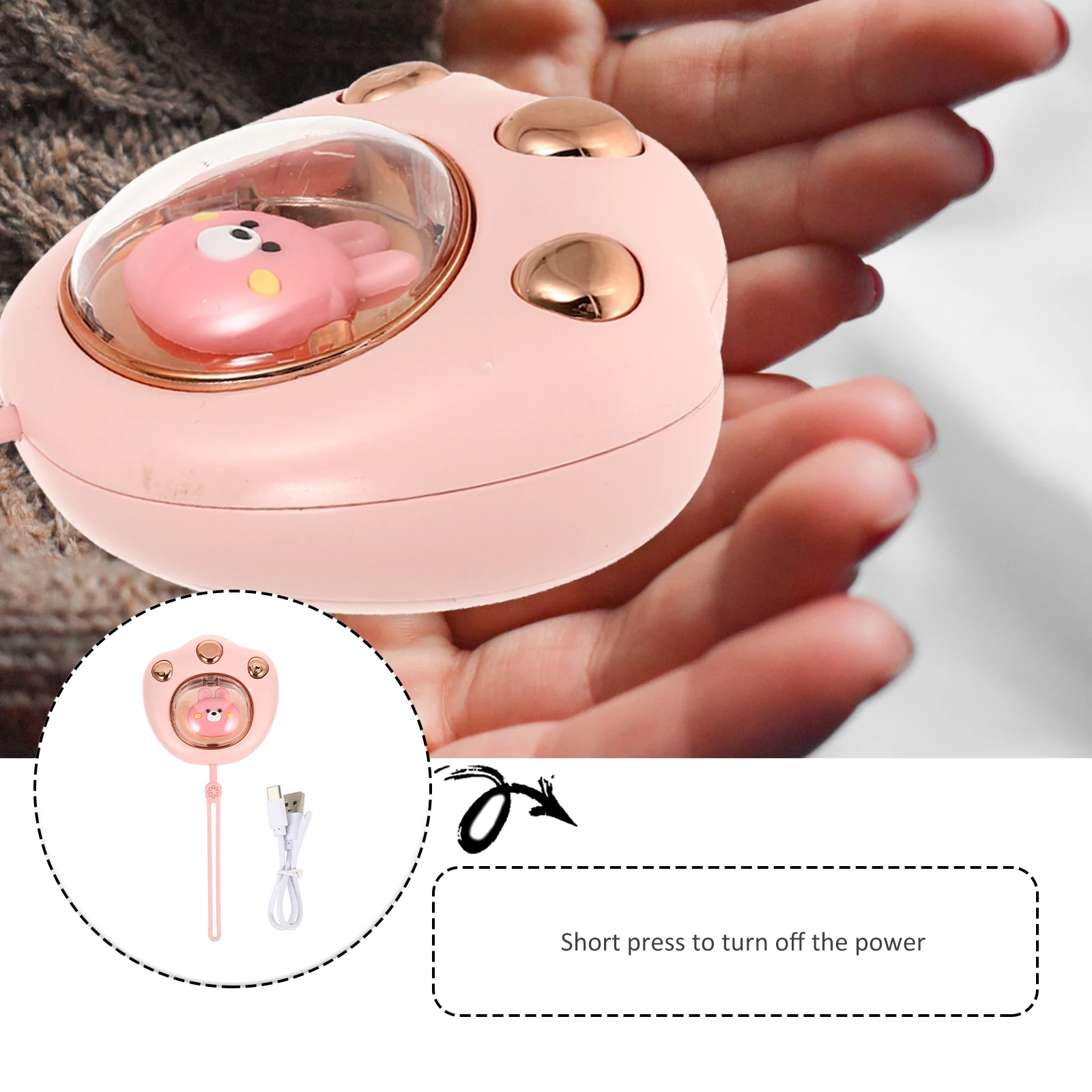 

Plastic Hand Long Heat Preservation Portable Cat Claw Winter Heater Warmers Portable Hand Warmer Office Use Small Design