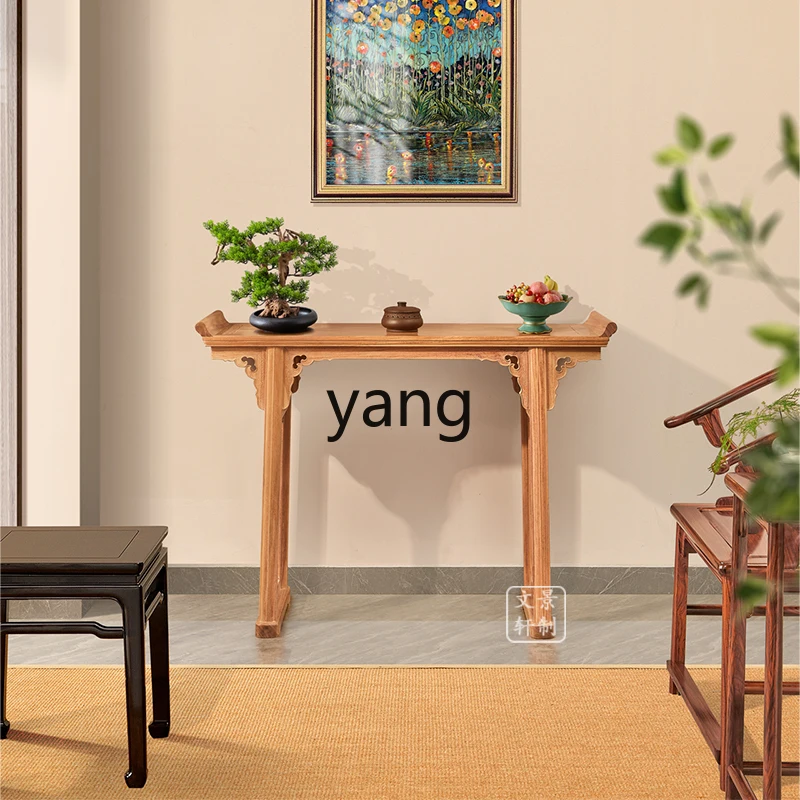 LM strip case refined grinding log strip few solid wood table Buddhist platform small warping head case