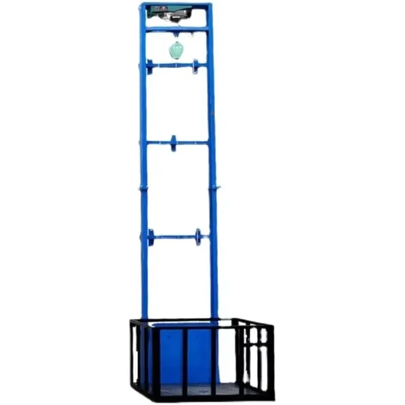 Factory Direct Compatible with500kg Electric Cargo Lift 2-8m Guide Rail Home Retail Vertical Remote Control Freight Elevator for