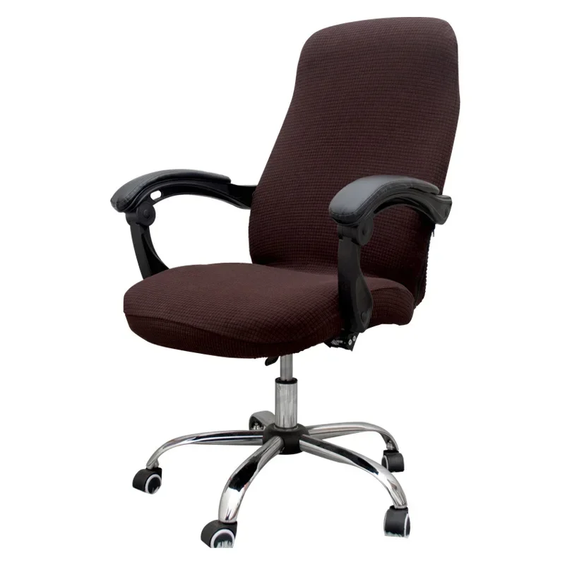 

OFFICE CHAIR COVERS STRETCH GAMING CHAIR PROTECTOR WITH ARMS SOLID COLOR COMPUTER CHAIRS COVER ELASTIC CHAIR SLIPCOVERS FOR HOME