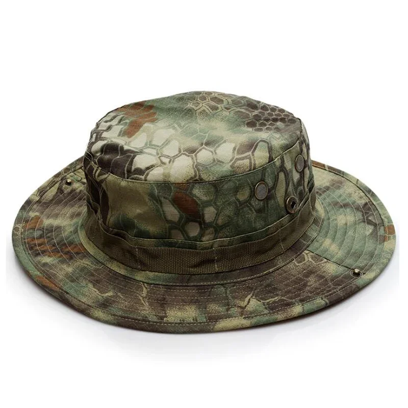 Airsoft Tactical Sniper Camouflage Boonie Hats Nepalese Cap Fishing Hat Men\'s Sunscreen Sombrero Hunting Camping