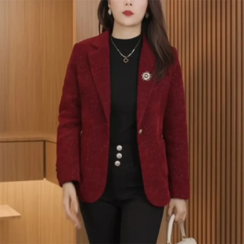 

Suit 2024 Spring New Fashion Temperament Mother Coat Spring And Autumn Korean Fashion Middle-aged Women Suit Small Fragrance Top