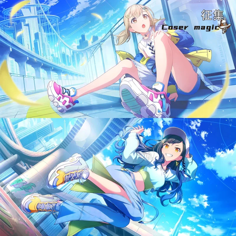 

Игровой проект Sekai, красочный сценический костюм Azusawa Kohane для косплея, униформа на Хэллоуин, карнавал, вечеринку, Рождество, ролевая одежда