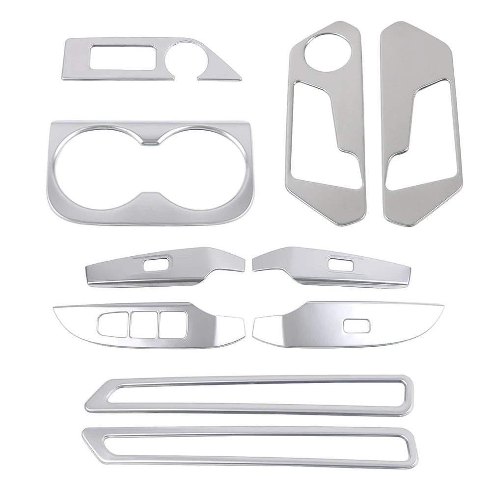 for Haval F7 2nd Gen 2024-2026 Interior Accessories Center Console Refit Decoration Matte Silver Garnish Stainless Steel Sticker