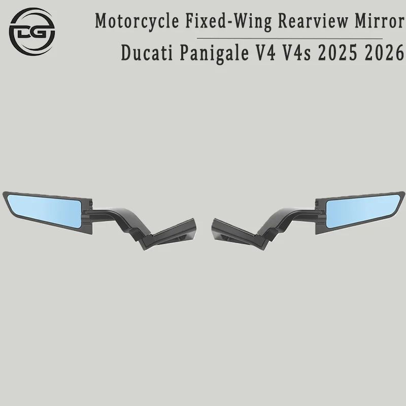 

New Motorcycle Mirrors for Panigale V4 V4S 2025-2026 Models Rotating Wing Mirrors with Adjustable Winglets Fairing Kit