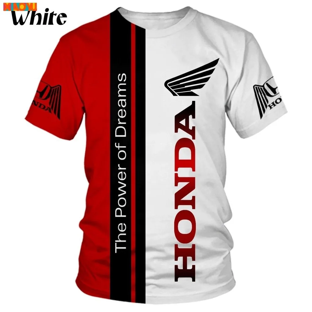 

HONDA men's 3D motorcycle print quick-drying, sweat-wicking short-sleeved summer men's and women's outdoor casual cycling tops.