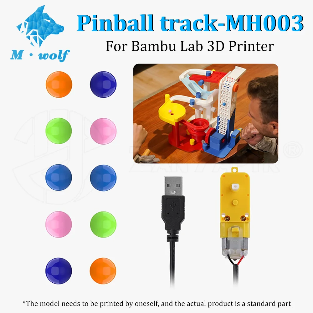

MH003 DIY креативный компонент для пинбола, комплект компонентов Marble Run для лабораторных аксессуаров для 3D-принтеров Bambu